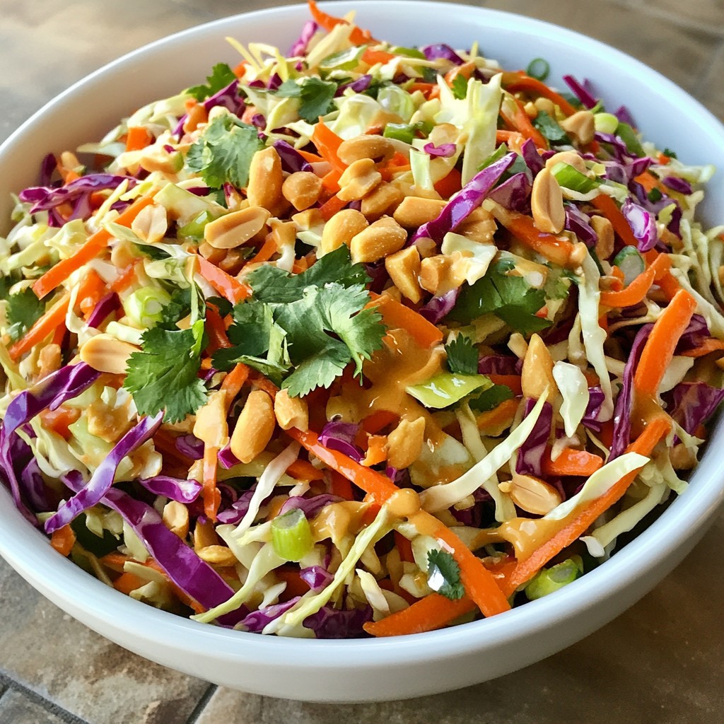 Spicy Thai Peanut Slaw Fresh and Flavorful Recipe