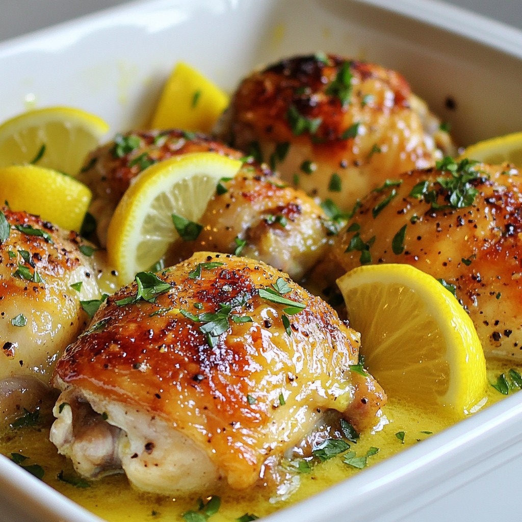 Crispy Weeknight Dinner Lemon Garlic Butter Chicken Delight