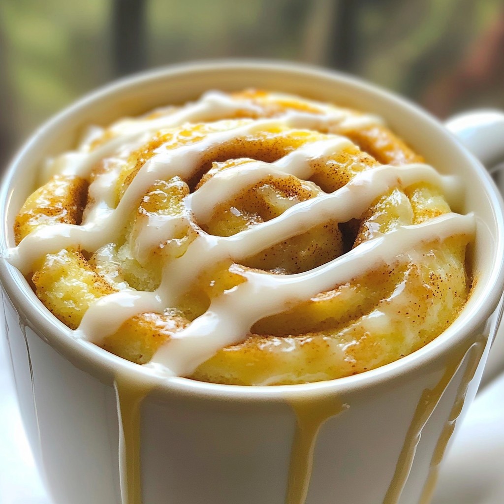 Cinnamon Roll Mug Cake Quick and Simple Delight