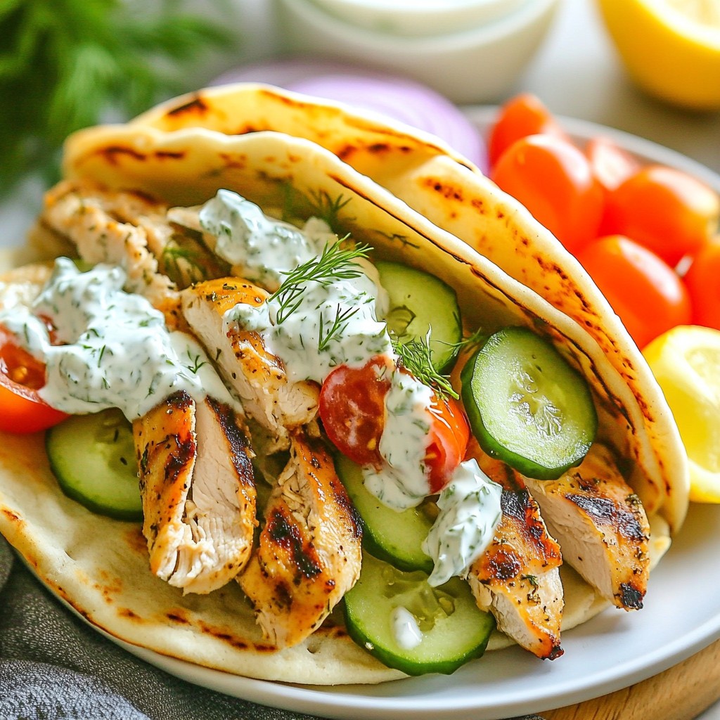 Quick Weeknight Greek Chicken Gyros Flavorful Delight