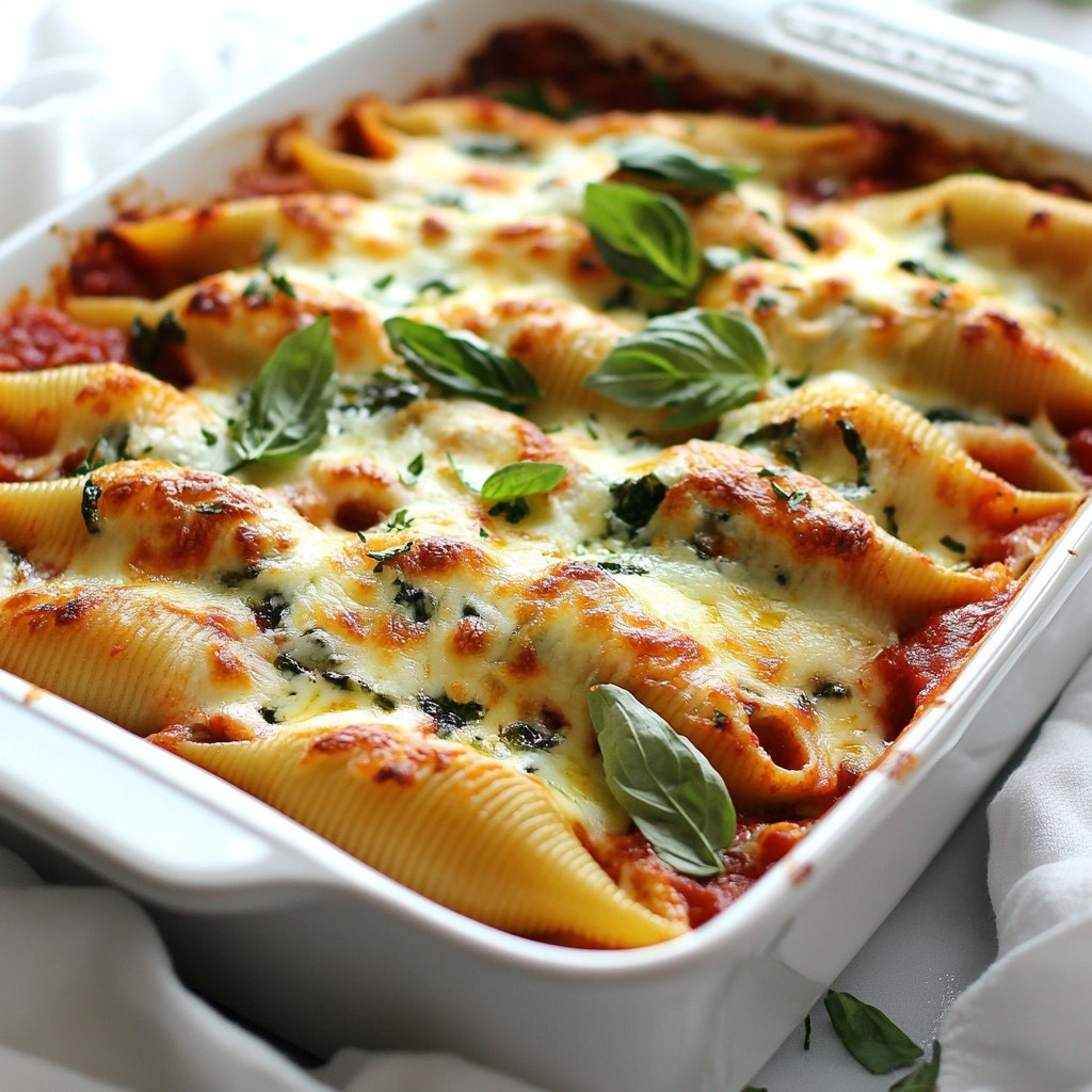 Creamy Spinach Ricotta Stuffed Shells Delight
