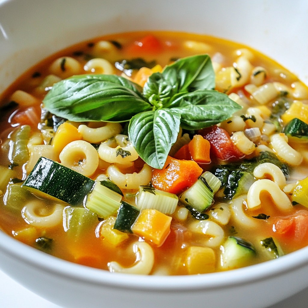 Veggie Loaded Minestrone Flavorful and Healthy Recipe
