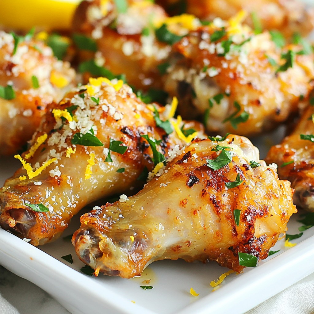 Garlic Parmesan Air Fryer Chicken Wings Delight