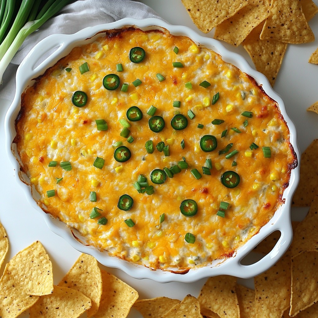Jalapeño Cheddar Corn Dip Flavorful and Easy Recipe
