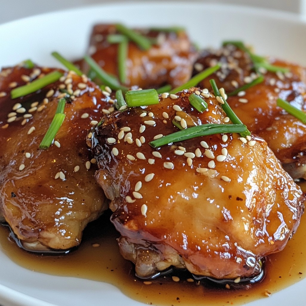 Honey Teriyaki Chicken Thighs Flavorful Dinner Dish