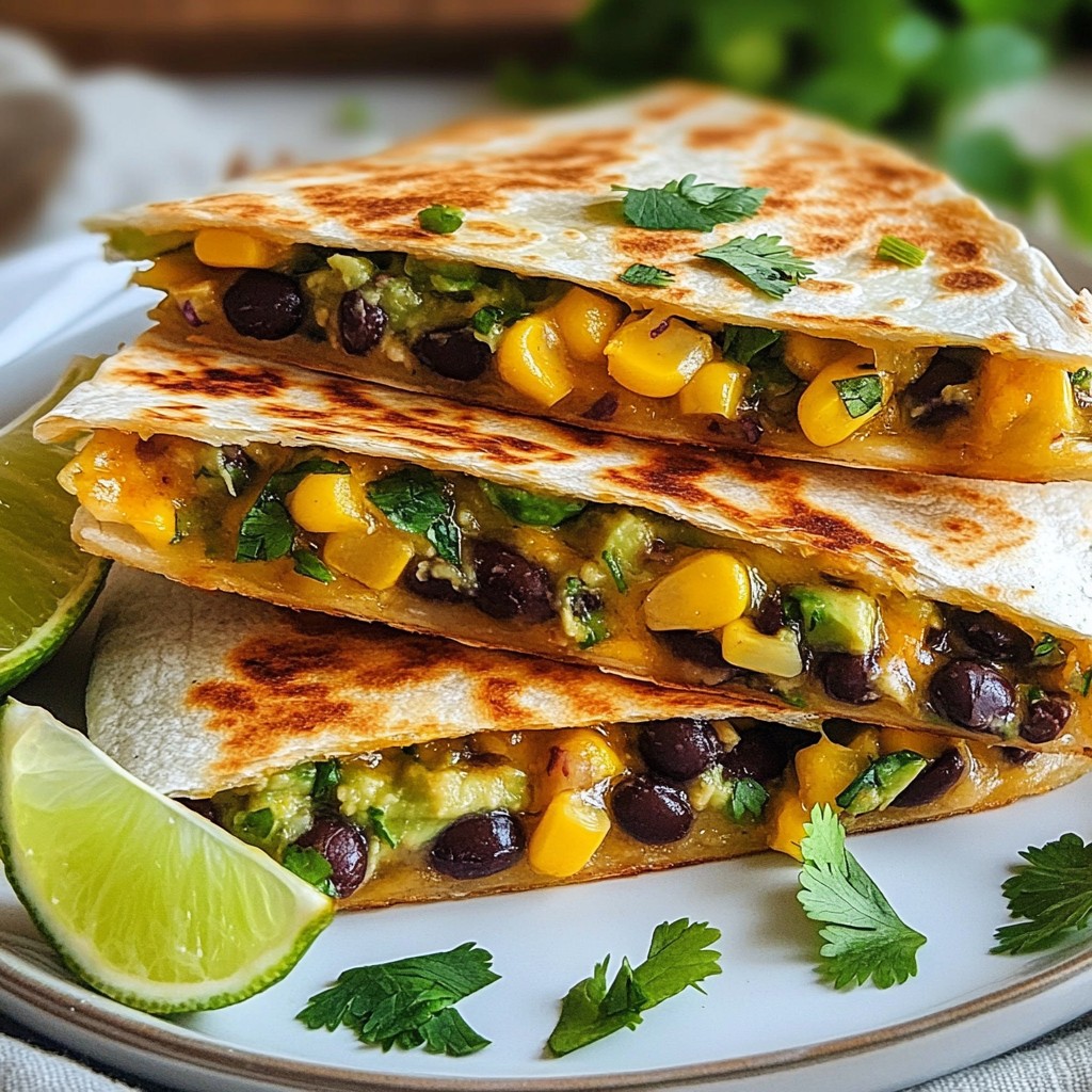 Avocado Black Bean Quesadillas Quick and Tasty Meal