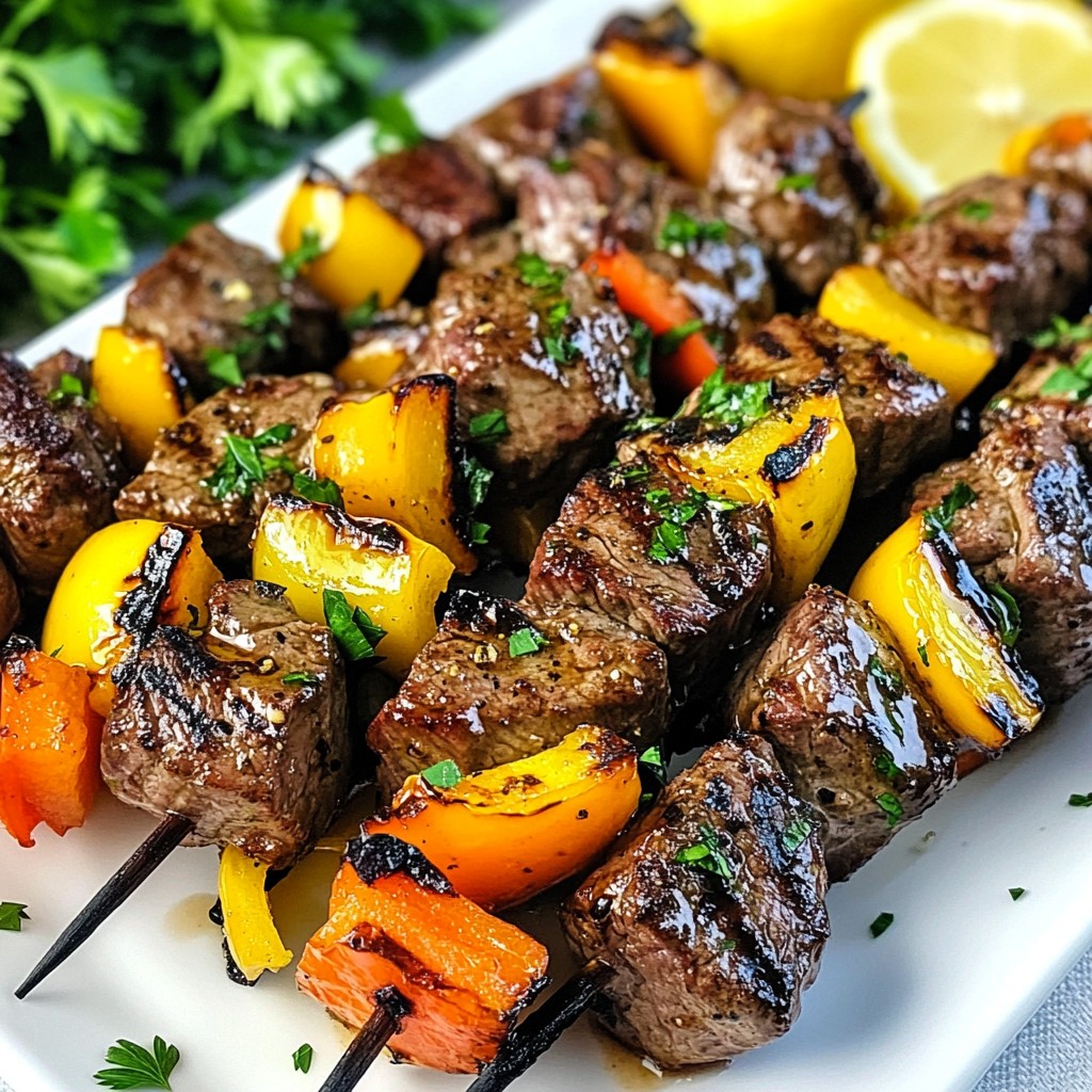 Garlic Butter Steak Kebabs Flavorful Grilling Recipe