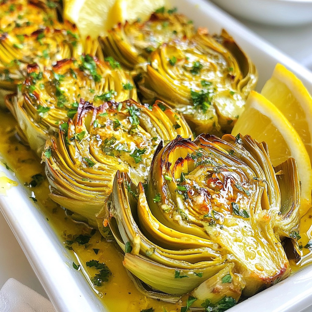 Garlic Butter Roasted Artichokes Flavorful Delight