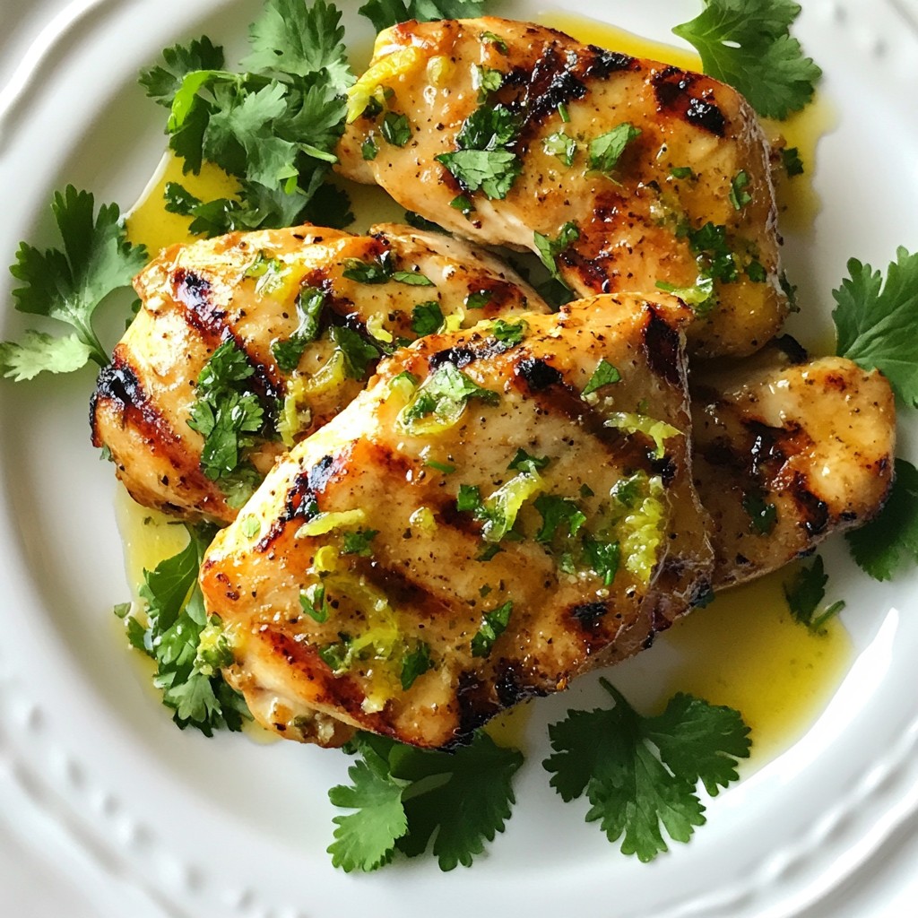 Simple Dinner Honey Lime Grilled Chicken Breasts Recipe