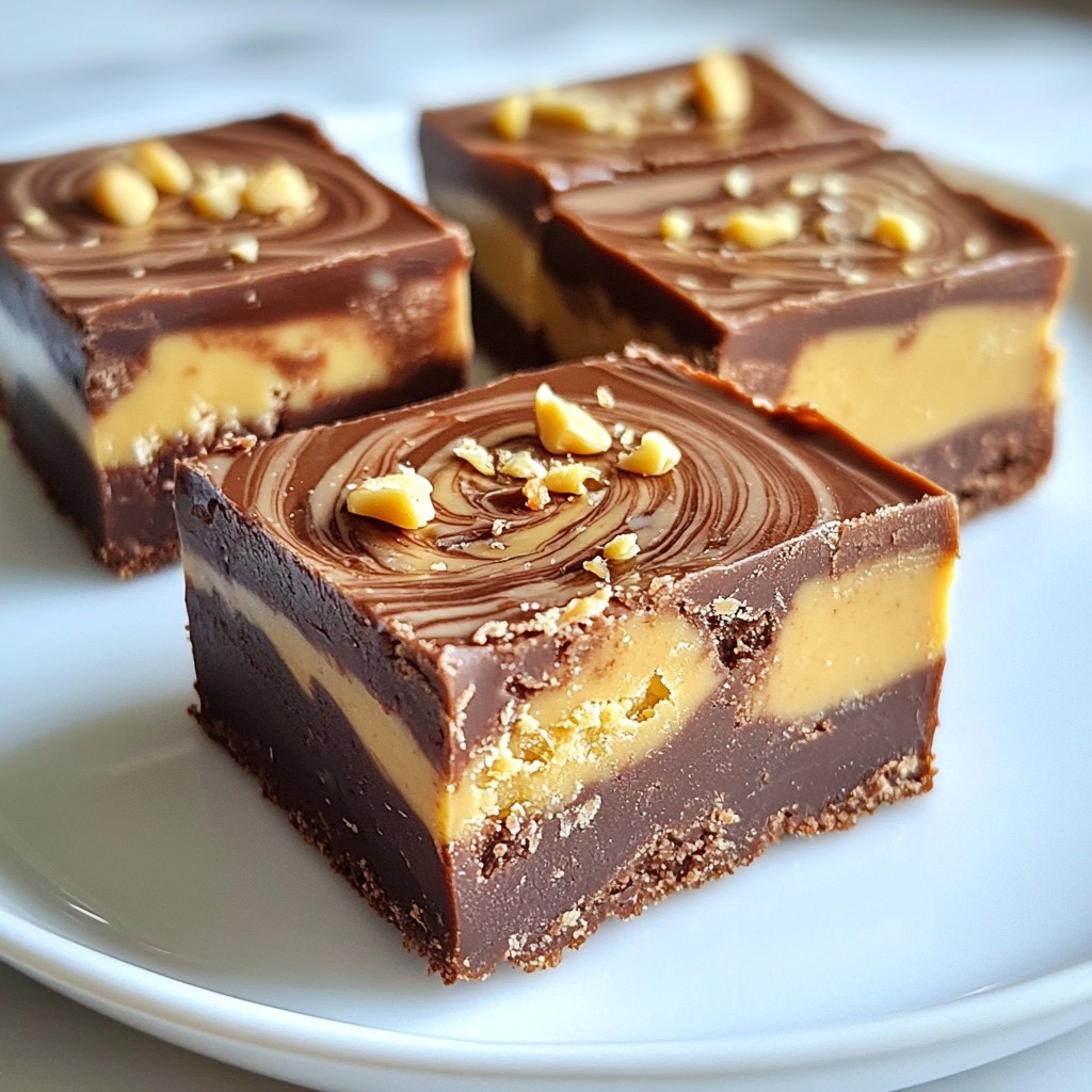Chocolate Peanut Butter Swirl Fudge Indulgent Treat