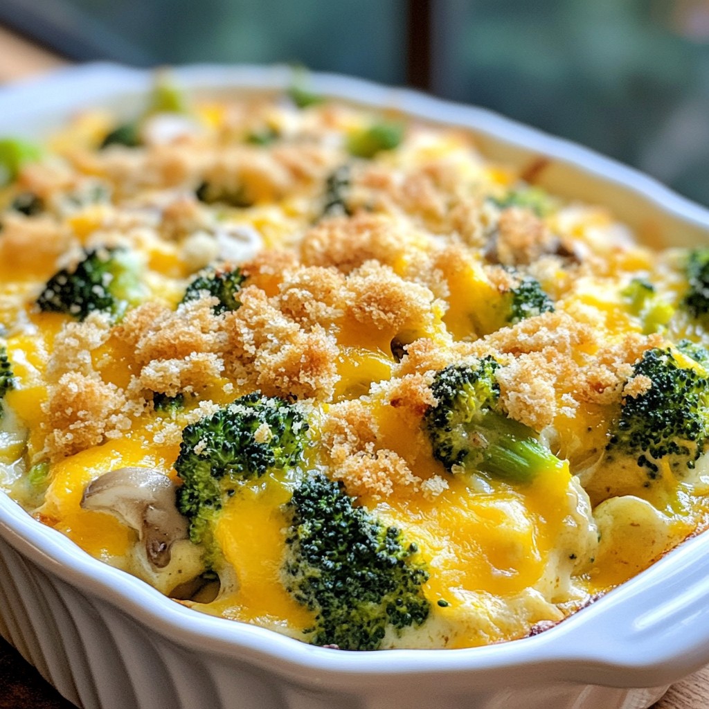 Busy Night Cheesy Turkey and Broccoli Casserole Delight