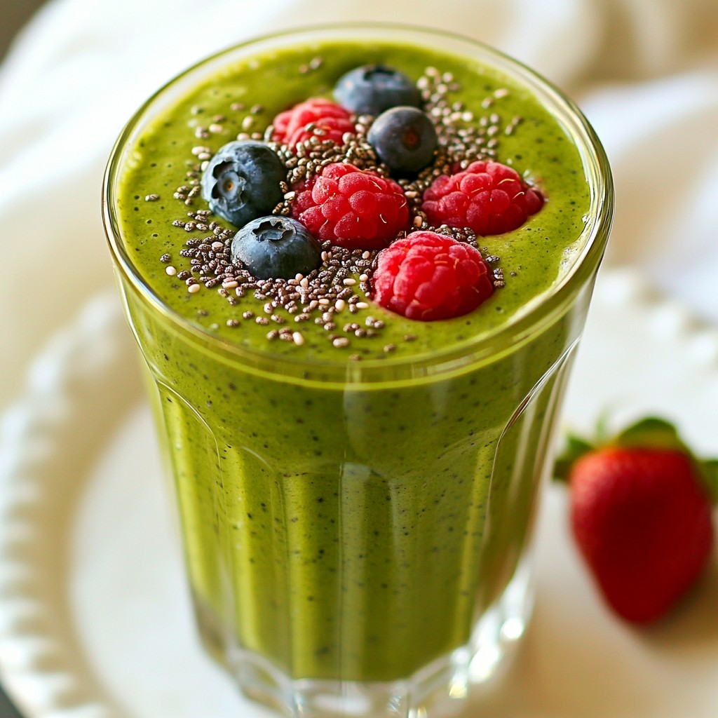 Triple Berry Spinach Smoothie Fresh and Healthy Boost