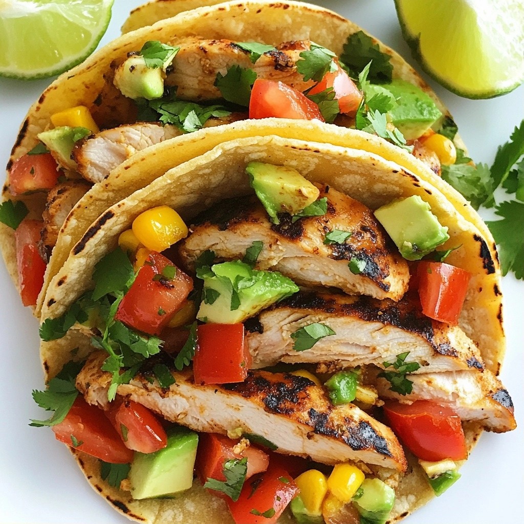 Quick weeknight Cumin Lime Grilled Chicken Tacos Delight