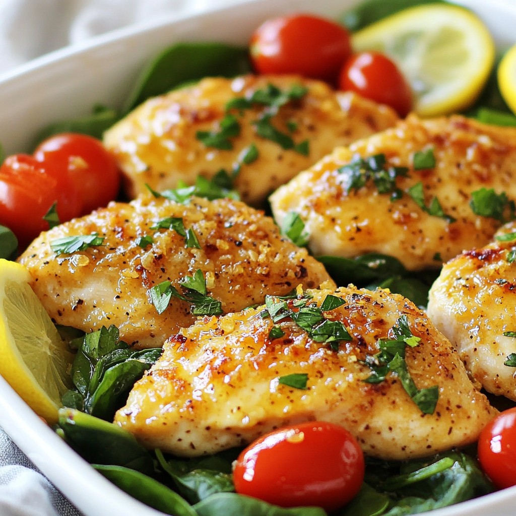 Simple Dinner One-Pan Garlic Parmesan Chicken Recipe