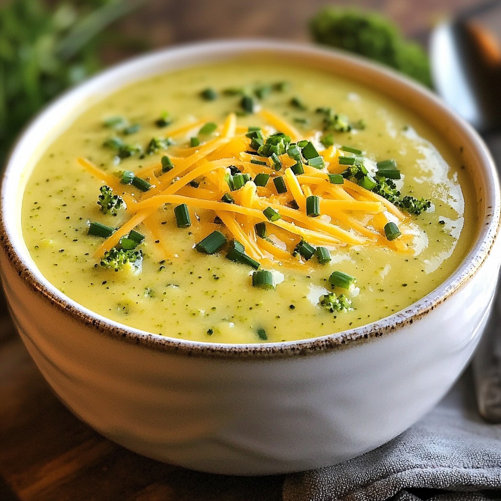 Creamy Broccoli Cheddar Soup Simple Comfort Food