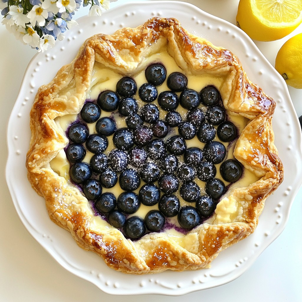 Blueberry Lemon Cheesecake Galette Simply Delightful