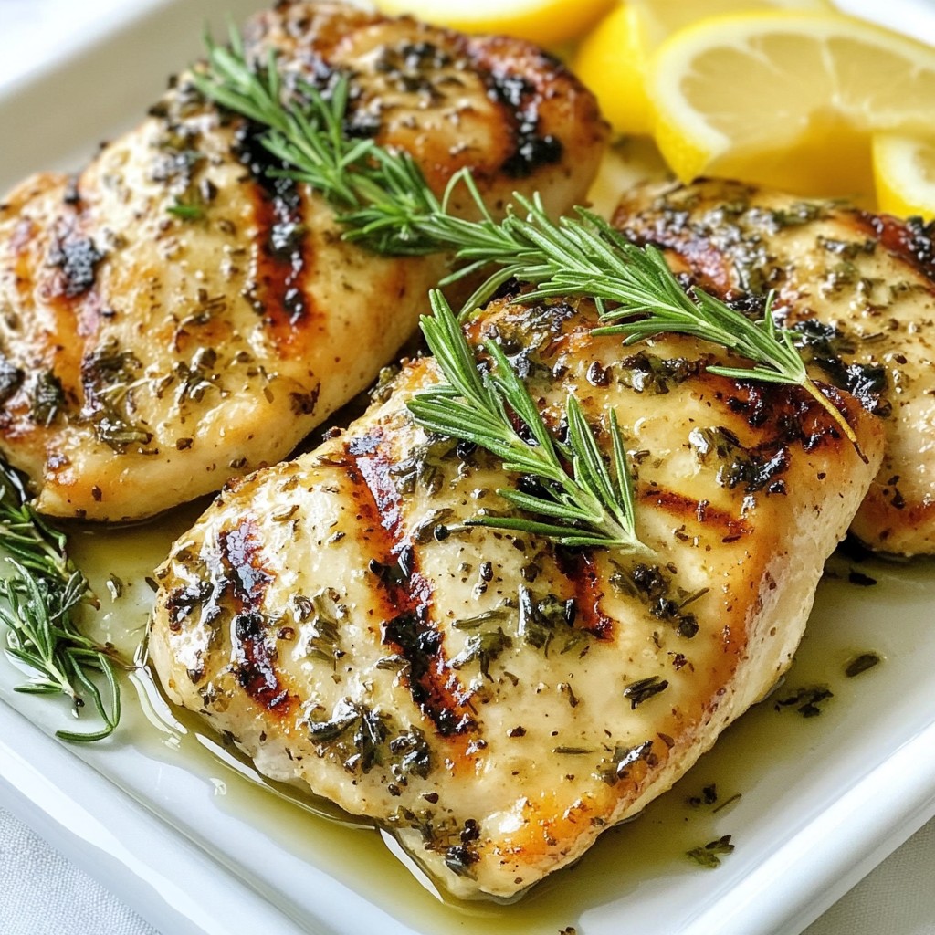 Lemon Herb Grilled Chicken Juicy and Flavorful Dish