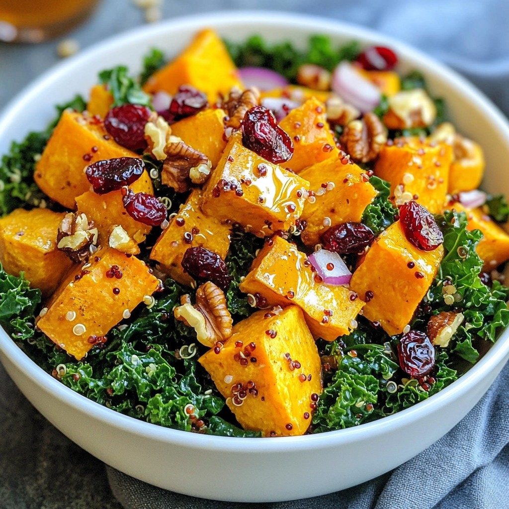 Sweet Potato Kale Salad Packed with Nutrients