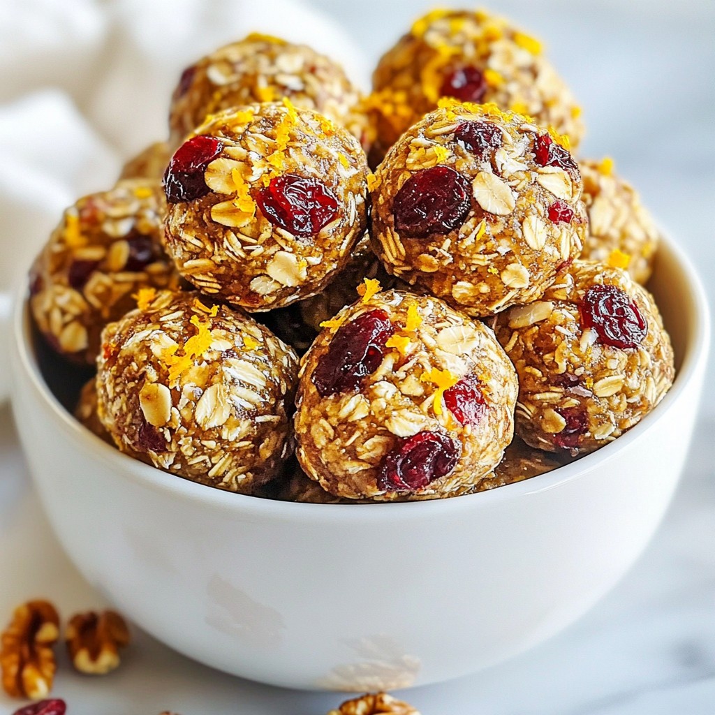 Cranberry Orange Energy Bites Nutritious Snack Recipe