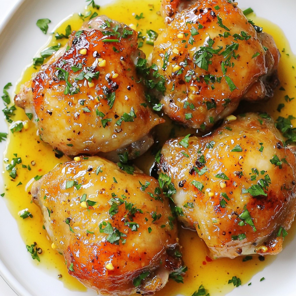 Busy Night Baked Honey Mustard Chicken Thighs Recipe