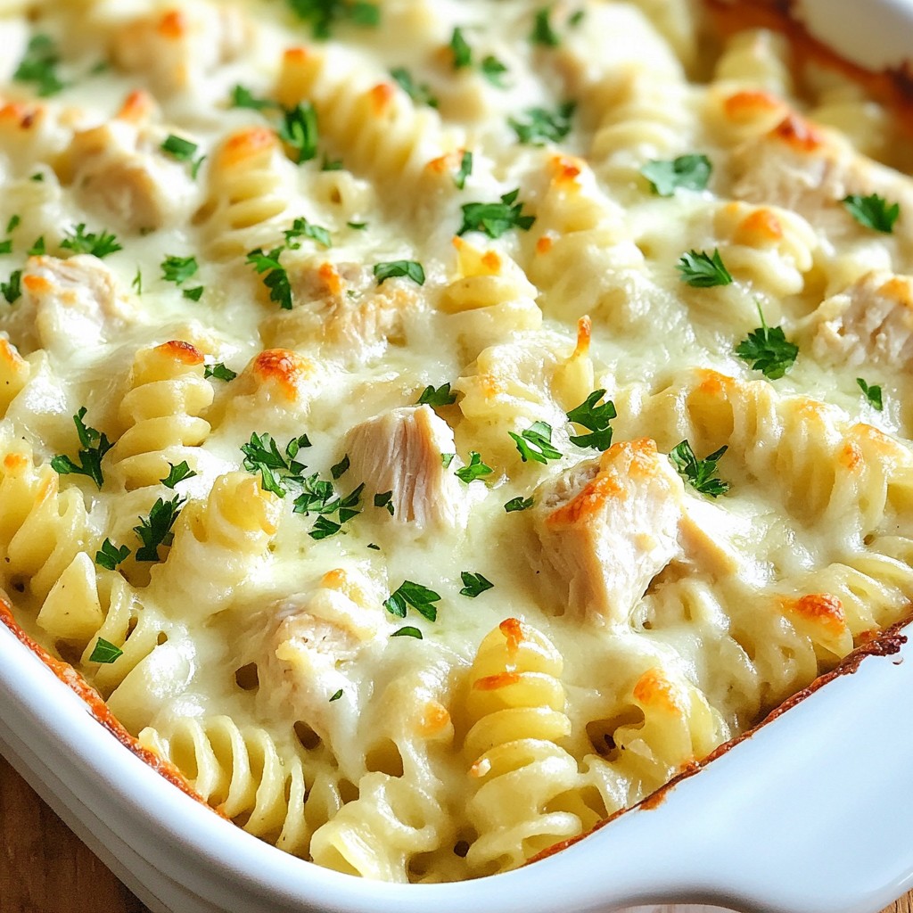Creamy Weeknight Dinner Chicken Alfredo Bake Delight