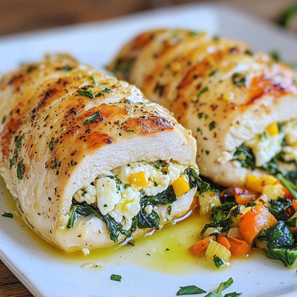 Spinach Feta Stuffed Chicken Simple and Tasty Recipe