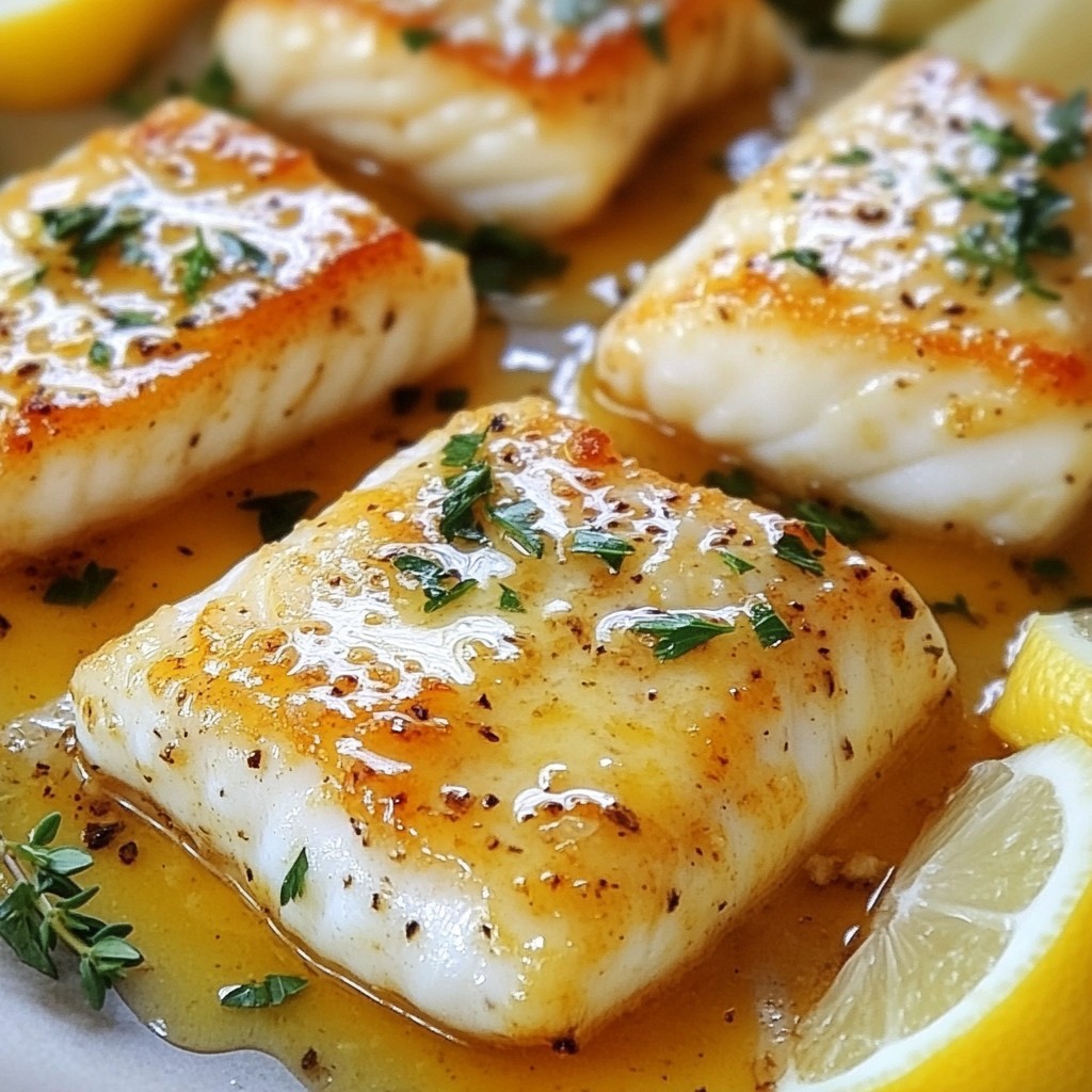 Lemon Garlic Butter Cod Flavorful Simple Recipe