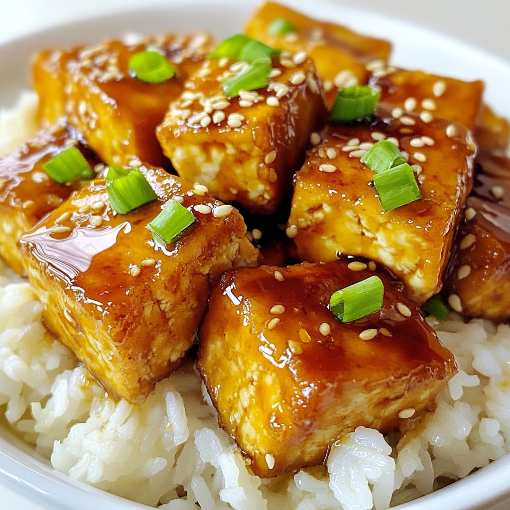 Honey Garlic Glazed Tofu Flavorful and Simple Dish