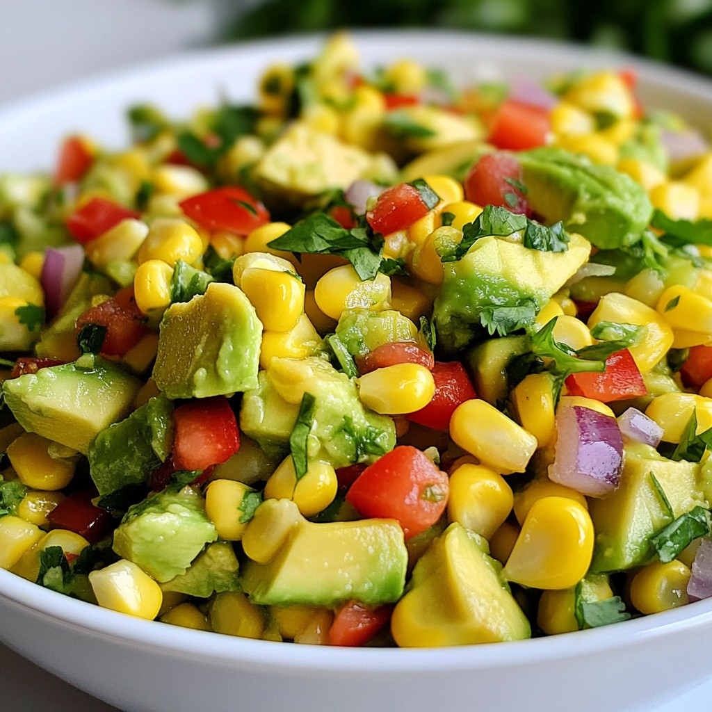 Avocado Corn Salad Fresh and Flavorful Recipe