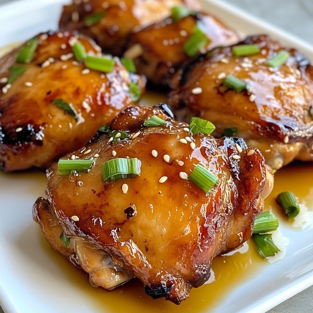 Busy Night Savory Honey Garlic Chicken Thighs Recipe