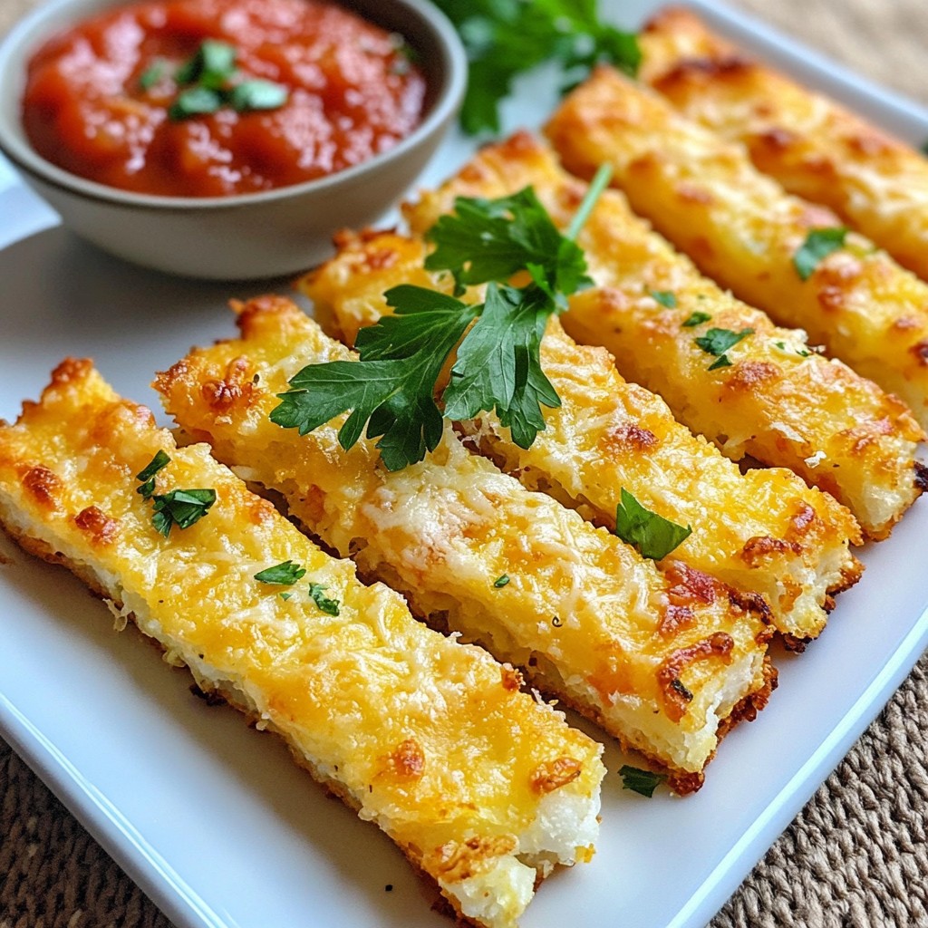 Cheesy Cauliflower Breadsticks Tasty and Easy Snack