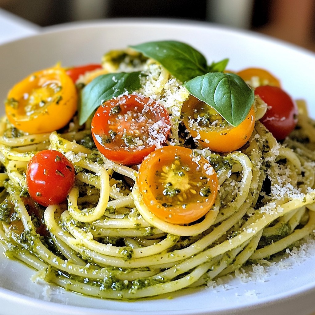 Lemon Basil Pesto Pasta Fresh and Flavorful Delight