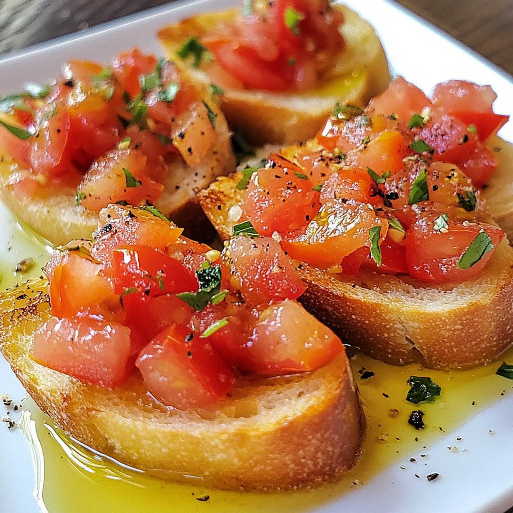 Classic Italian Bruschetta Fresh and Flavorful Recipe