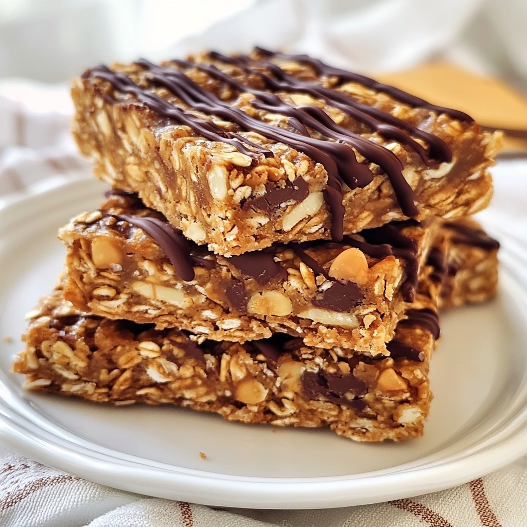 Peanut Butter Chocolate Chip Granola Bars Recipe