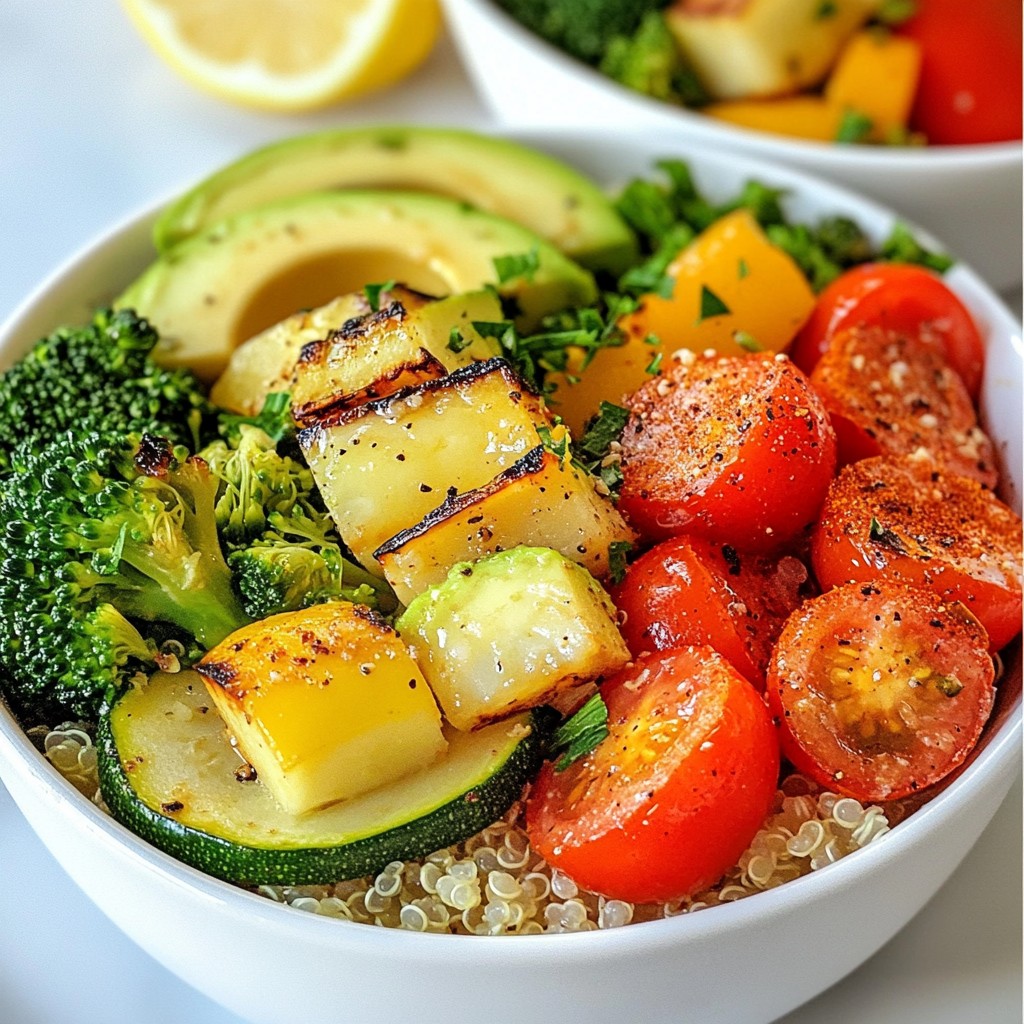 Roasted Vegetable Quinoa Bowl Nutritious and Flavorful