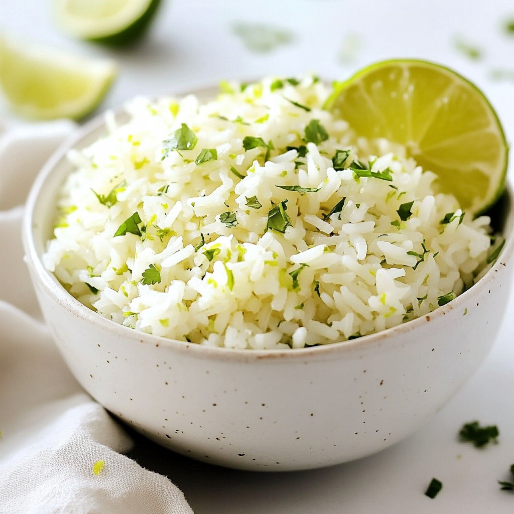 Lime Cilantro Rice Savory Side Dish Recipe Guide