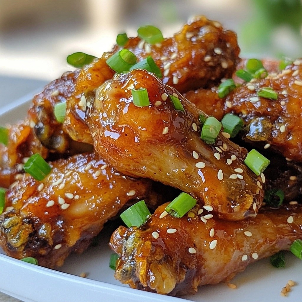 Crispy Weeknight Dinner Honey Garlic Chicken Wings Delight