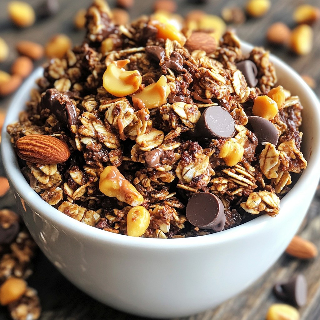 Chocolate Peanut Butter Granola Easy and Nutritious Snack
