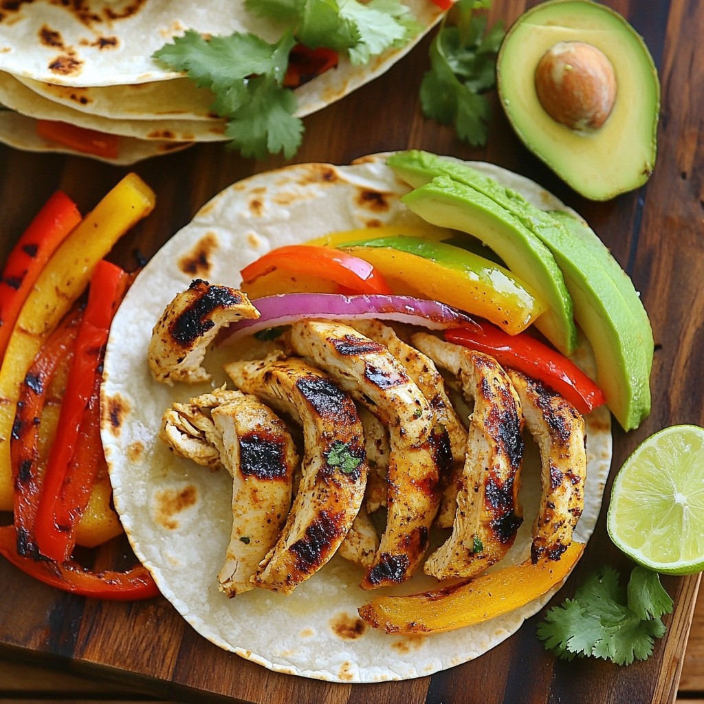 Flavorful Easy Weeknight Grilled Chicken Fajitas Recipe