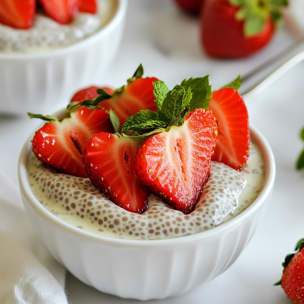 Strawberry Coconut Chia Pudding Easy and Healthy Recipe