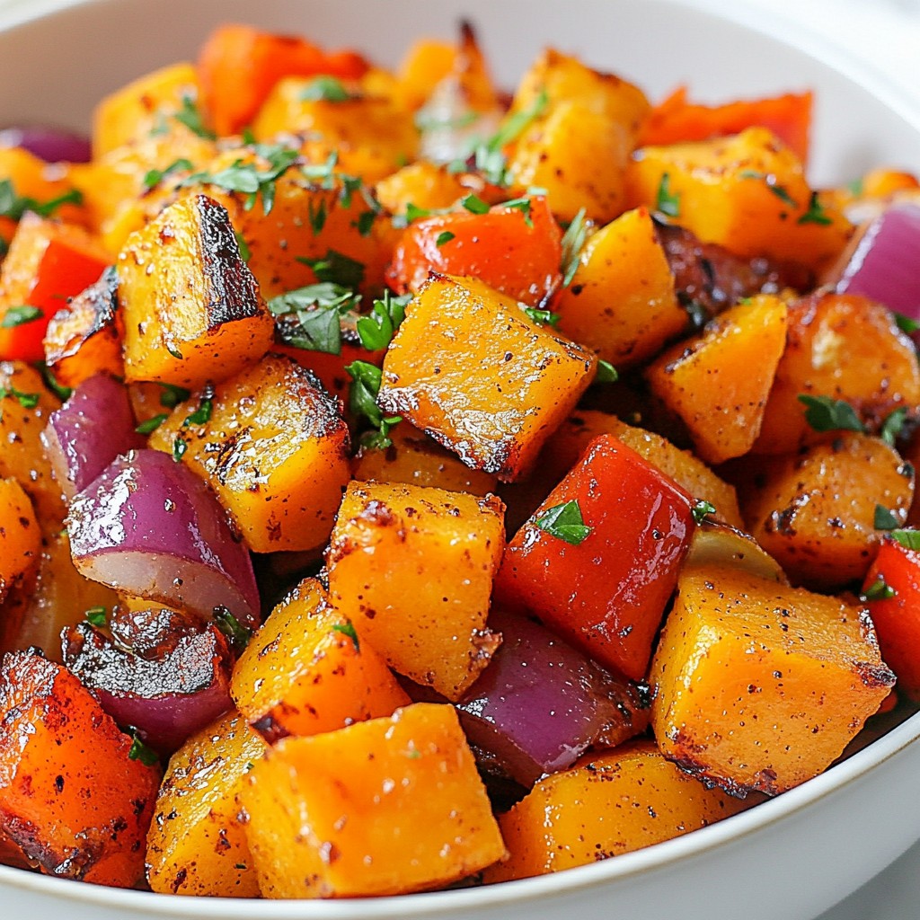 Maple Cinnamon Sweet Potato Hash Flavorful Breakfast Dish