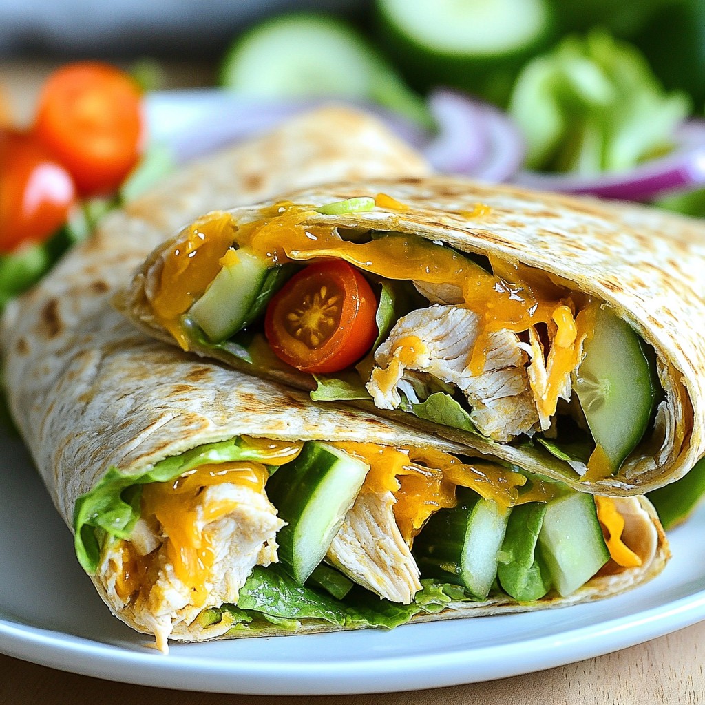 Honey Mustard Chicken Wraps Flavorful and Easy Meal