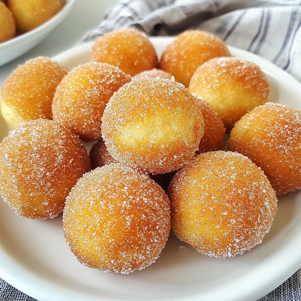 Cinnamon Sugar Baked Donut Holes Irresistible Treat