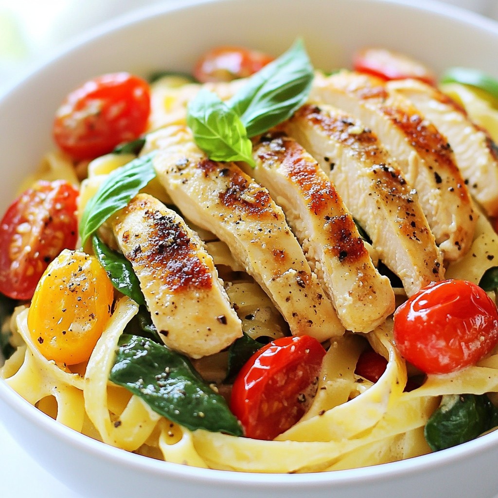 Simple Dinner Creamy Tuscan Chicken Pasta Recipe