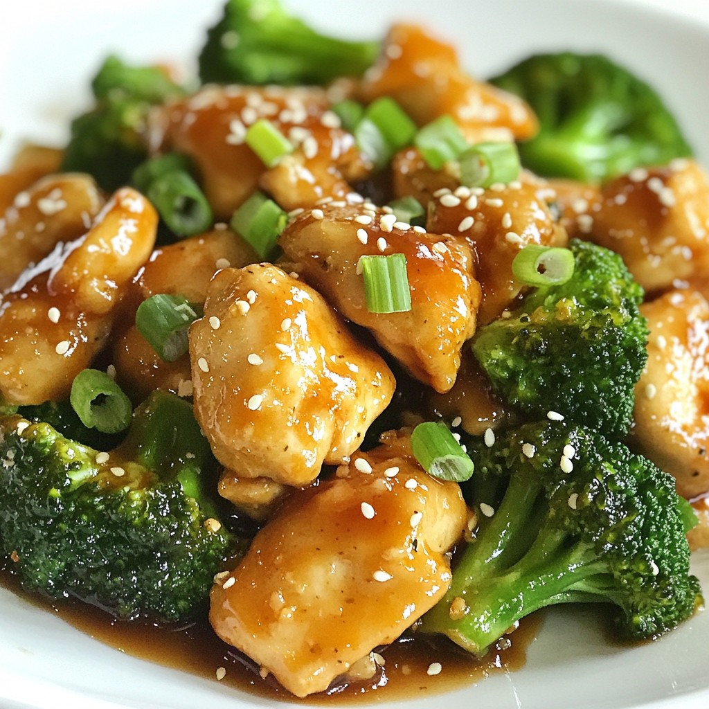 Easy Weeknight Honey Garlic Chicken and Broccoli Dish