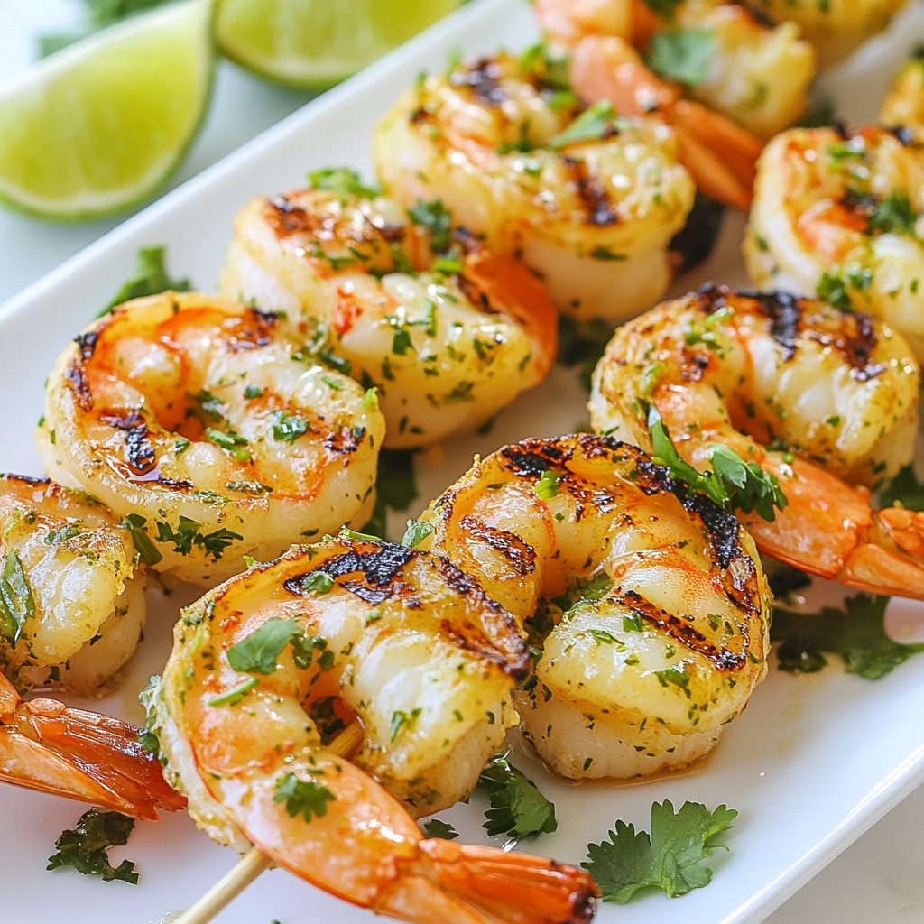 Cilantro Lime Shrimp Skewers Fresh and Flavorful Recipe