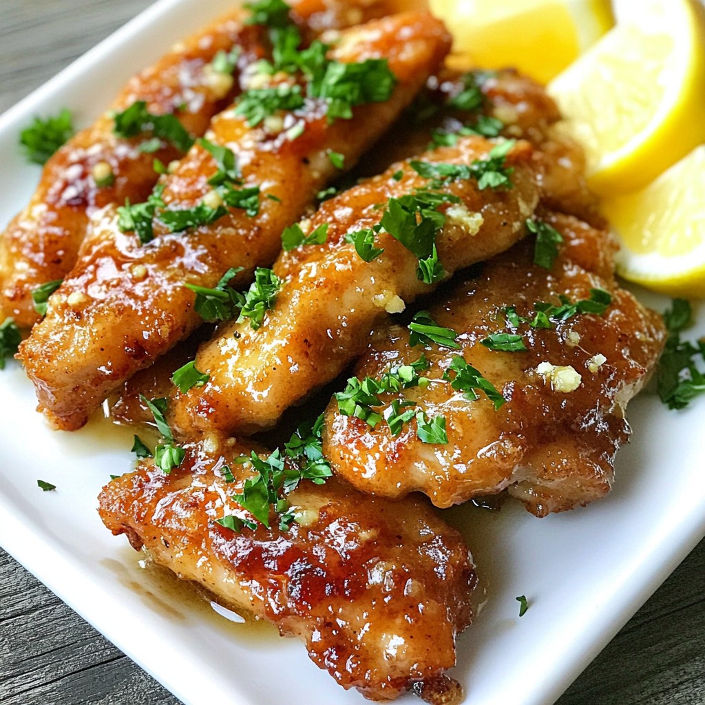 Quick Weeknight Garlic Butter Chicken Tenders Delight