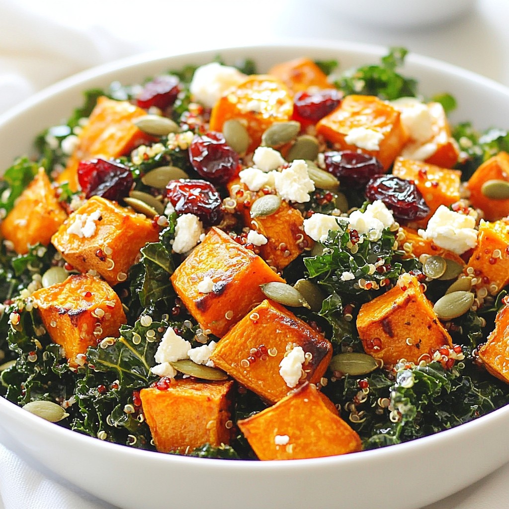 Roasted Sweet Potato Kale Salad Flavorful Power Boost