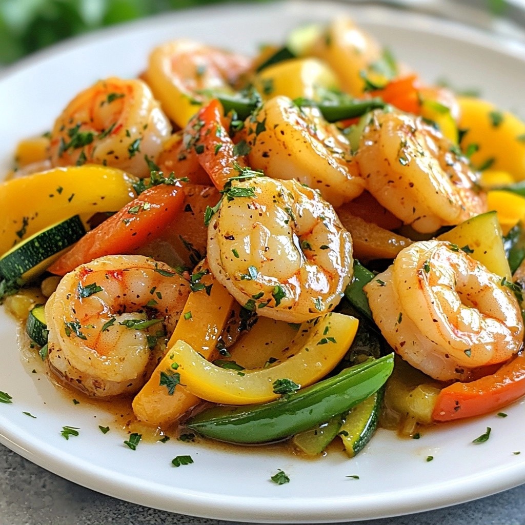 Quick Weeknight Lemon Garlic Shrimp Stir-Fry Delight