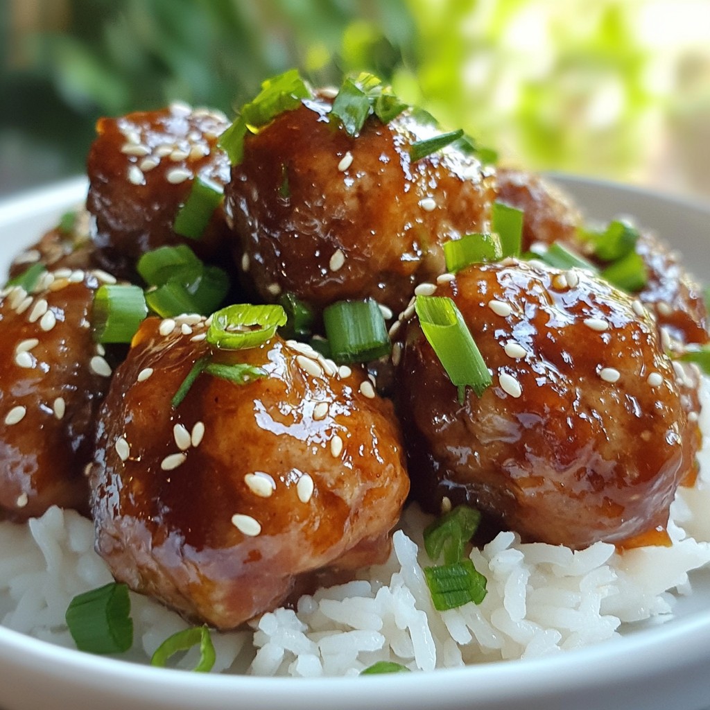 Honey Garlic Soy Meatballs Flavorful and Easy Recipe